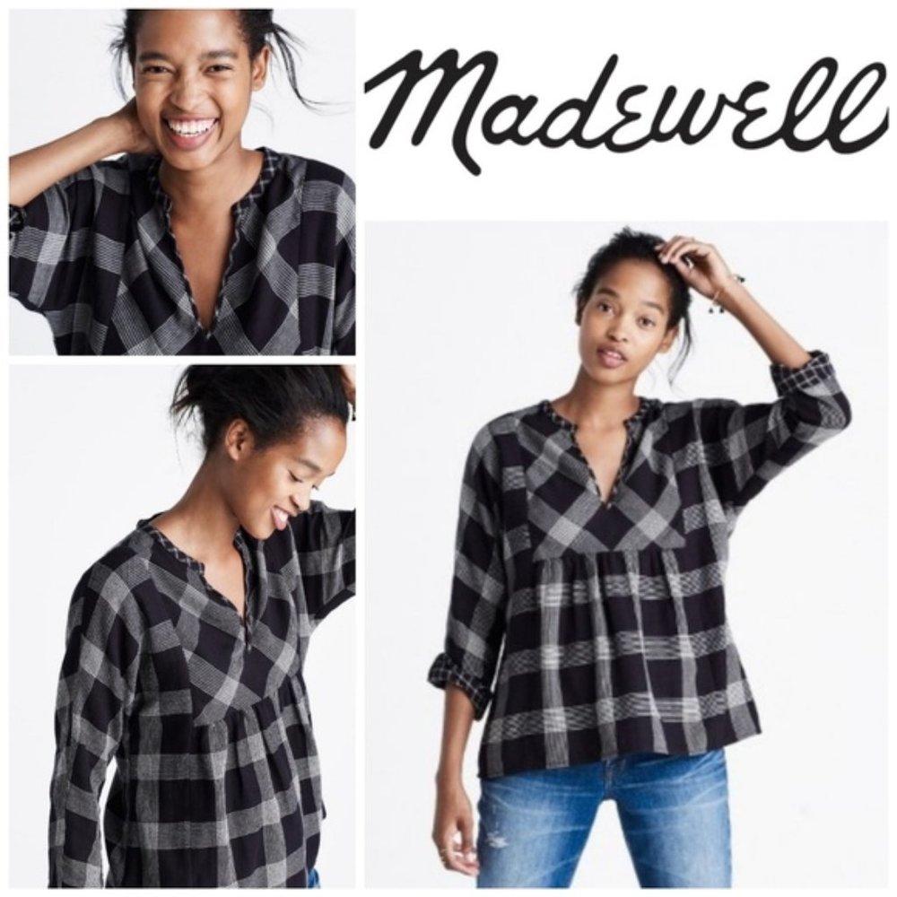 Madewell Boheme Popover Plaid Shirt